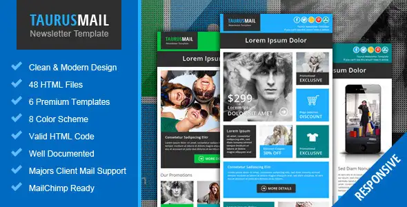 Taurus - Metro Responsive Email Newsletter Templat - Email Templates Marketing